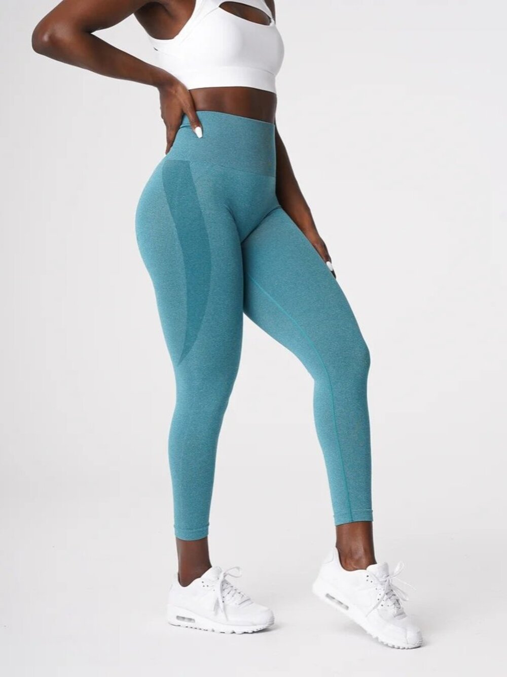 NVGTN XL Teal Contour Seamless Leggings - New with Tags - 50% off Retail